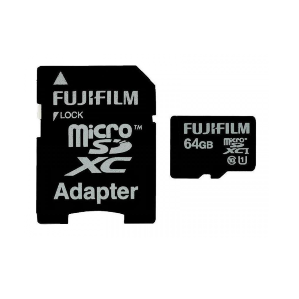 Fujifilm Micro SD Plus Adaptor High Speed Memory Card 64Gb MojoPhoto